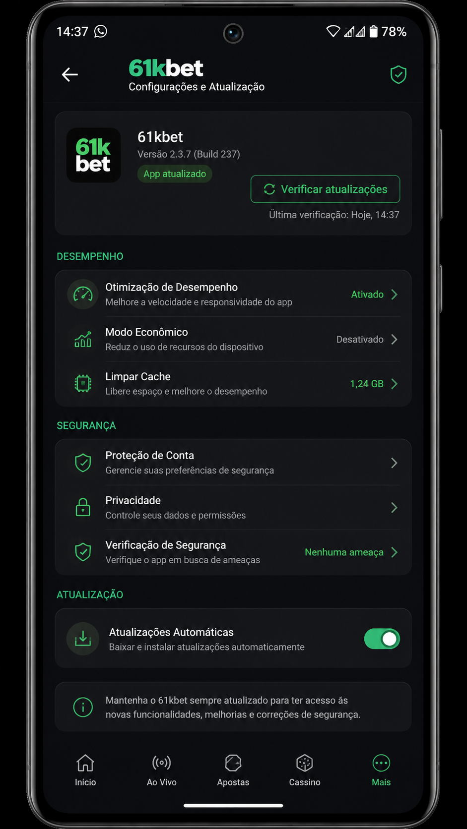 61kbet screenshot